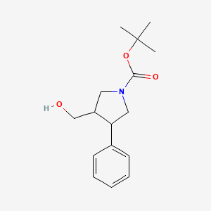 Tert-butyl 3-(hydroxymethyl)-4-phenylpyrrolidine-1-carboxylate
