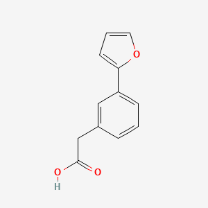 molecular formula C12H10O3 B8781462 2-(3-(Furan-2-yl)phenyl)acetic acid CAS No. 568628-55-7