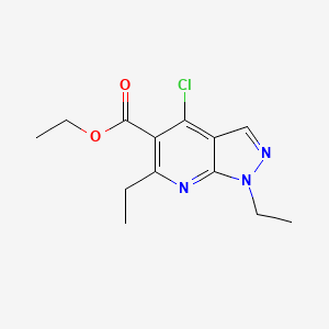 Ethyl 4-chloro-1,6-diethyl-1H-pyrazolo[3,4-b]pyridine-5-carboxylate
