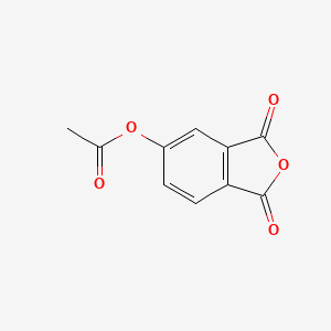 molecular formula C10H6O5 B8781598 1,3-Isobenzofurandione, 5-(acetyloxy)- CAS No. 27550-63-6