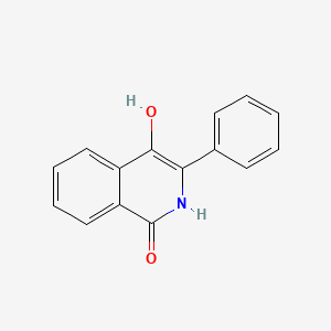 molecular formula C15H11NO2 B8781602 4-Hydroxy-3-phenyl-2H-isoquinolin-1-one 