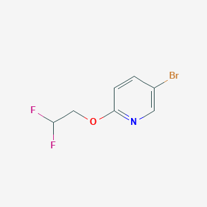 molecular formula C7H6BrF2NO B8781605 5-Bromo-2-(2,2-difluoroethoxy)pyridine 