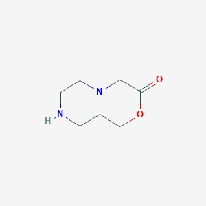 molecular formula C7H12N2O2 B8781640 Hexahydropyrazino[2,1-c][1,4]oxazin-3(4H)-one CAS No. 365532-08-7
