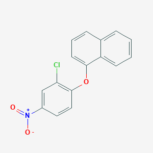 molecular formula C16H10ClNO3 B8781646 1-(2-Chloro-4-nitrophenoxy)naphthalene CAS No. 76590-07-3