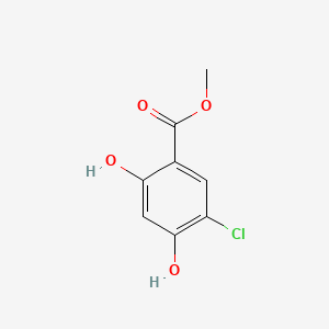 molecular formula C8H7ClO4 B8781654 Benzoic acid, 5-chloro-2,4-dihydroxy-, methyl ester CAS No. 67828-69-7