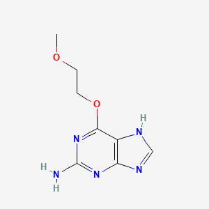 molecular formula C8H11N5O2 B8781673 6-(2-methoxyethoxy)-7H-purin-2-amine CAS No. 105797-60-2