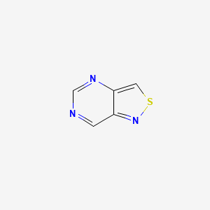molecular formula C5H3N3S B8781686 Isothiazolo[4,3-D]pyrimidine CAS No. 7130-83-8