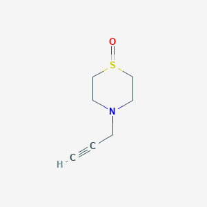 molecular formula C7H11NOS B8781767 4-(Prop-2-yn-1-yl)thiomorpholine 1-oxide 