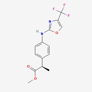(R)-Methyl 2-(4-((4-(trifluoromethyl)oxazol-2-yl)amino)phenyl)propanoate