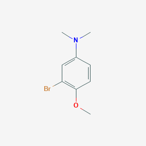 molecular formula C9H12BrNO B8781845 Benzenamine, 3-bromo-4-methoxy-N,N-dimethyl- CAS No. 102236-13-5