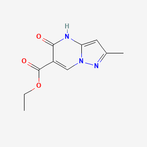 molecular formula C10H11N3O3 B8781870 Ethyl 5-hydroxy-2-methylpyrazolo[1,5-A]pyrimidine-6-carboxylate CAS No. 739366-01-9