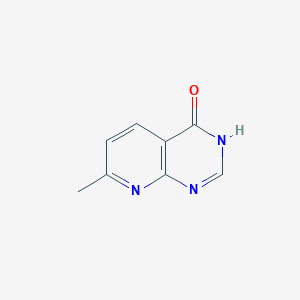 molecular formula C8H7N3O B8782086 7-Methylpyrido[2,3-D]pyrimidin-4(3H)-one CAS No. 116598-87-9