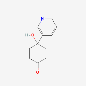 4-Hydroxy-4-pyridin-3-yl-cyclohexanone