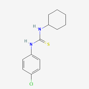 molecular formula C13H17ClN2S B8782133 Thiourea, N-(4-chlorophenyl)-N'-cyclohexyl- CAS No. 15863-33-9