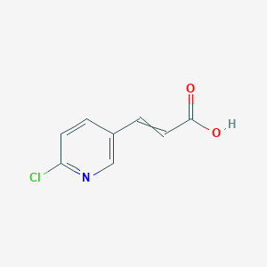 molecular formula C8H6ClNO2 B8782181 3-(6-Chloropyridin-3-yl)prop-2-enoic acid 