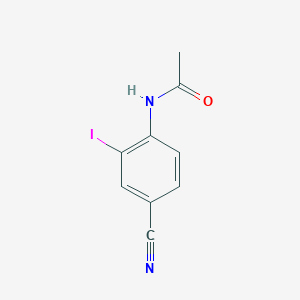 molecular formula C9H7IN2O B8782211 N-(4-cyano-2-iodophenyl)acetamide 