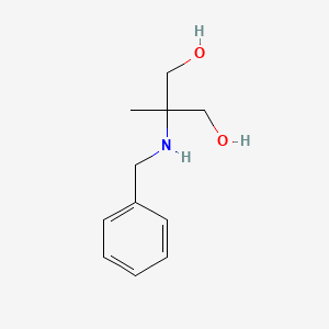 molecular formula C11H17NO2 B8782212 2-(Benzylamino)-2-methylpropane-1,3-diol 