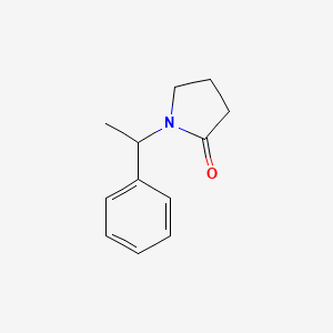 molecular formula C12H15NO B8782264 1-(1-Phenylethyl)pyrrolidin-2-one CAS No. 146530-14-5