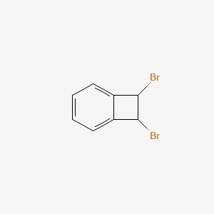 molecular formula C8H6Br2 B8782270 7,8-Dibromobicyclo[4.2.0]octa-1,3,5-triene CAS No. 22250-72-2