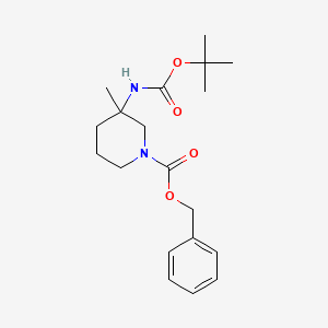 Benzyl 3-((tert-butoxycarbonyl)amino)-3-methylpiperidine-1-carboxylate