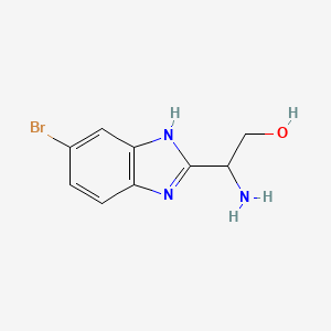 2-Amino-2-(5-bromo-1H-benzo[d]imidazol-2-yl)ethanol