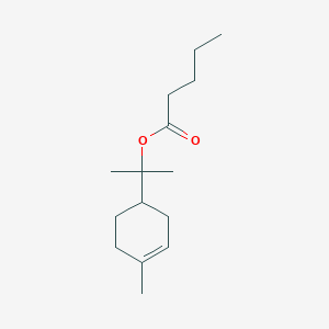 molecular formula C15H26O2 B087824 1-Methyl-1-(4-methylcyclohex-3-enyl)ethyl valerate CAS No. 14481-55-1