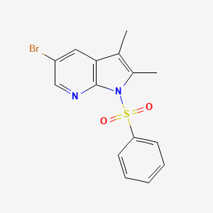 5-bromo-2,3-dimethyl-1-(phenylsulfonyl)-1H-pyrrolo[2,3-b]pyridine