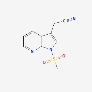 1H-Pyrrolo[2,3-b]pyridine-3-acetonitrile, 1-(methylsulfonyl)-