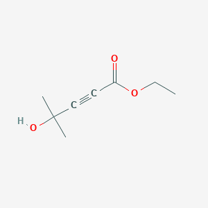 molecular formula C8H12O3 B8782476 ethyl 4-hydroxy-4-methylpent-2-ynoate CAS No. 72601-11-7