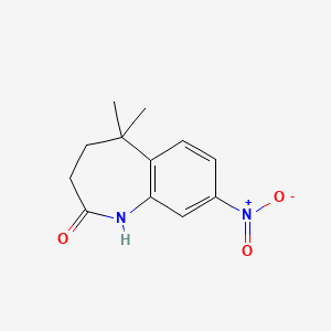 5,5-Dimethyl-8-nitro-4,5-dihydro-1H-benzo[B]azepin-2(3H)-one
