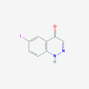 molecular formula C8H5IN2O B8782627 6-Iodocinnolin-4-ol 