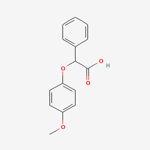 molecular formula C15H14O4 B8782630 (4-Methoxyphenoxy)(phenyl)acetic acid 