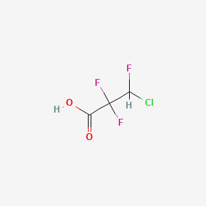 molecular formula C3H2ClF3O2 B8782656 3-Chloro-2,2,3-trifluoropropanoic acid CAS No. 425-97-8