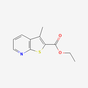 molecular formula C11H11NO2S B8782657 Ethyl 3-methylthieno[2,3-b]pyridine-2-carboxylate 