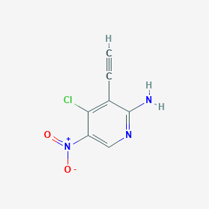 4-Chloro-3-ethynyl-5-nitropyridin-2-amine