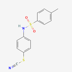 4-{[(4-Methylphenyl)sulfonyl]amino}phenyl thiocyanate