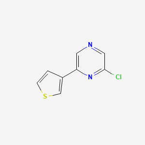 2-Chloro-6-(thiophen-3-yl)pyrazine