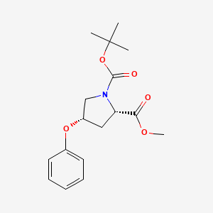Methyl (2S,4S)-N-boc-4-phenoxy-2-pyrrolidinecarboxylate