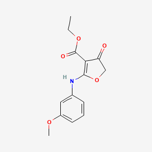 Ethyl 2-[(3-methoxyphenyl)amino]-4-oxo-4,5-dihydrofuran-3-carboxylate