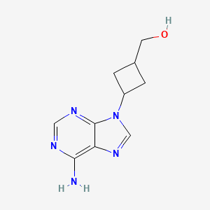 molecular formula C10H13N5O B8783145 trans-9-(3-(Hydroxymethyl)cyclobutyl)adenine CAS No. 132332-58-2