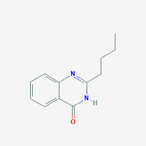 molecular formula C12H14N2O B8783189 4-Quinazolone, 2-butyl 