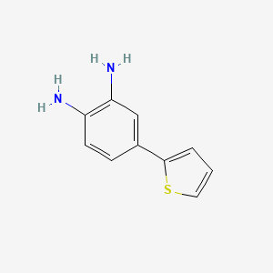 molecular formula C10H10N2S B8783198 4-(Thiophen-2-yl)benzene-1,2-diamine 