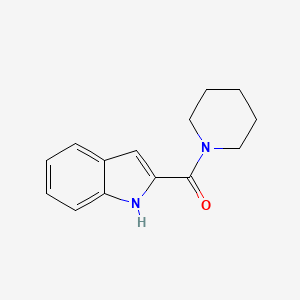 molecular formula C14H16N2O B8783325 1H-indol-2-yl(piperidin-1-yl)methanone 