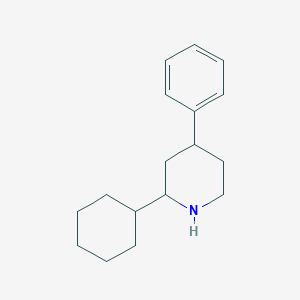 molecular formula C17H25N B8783409 2-Cyclohexyl-4-phenylpiperidine CAS No. 1241504-91-5