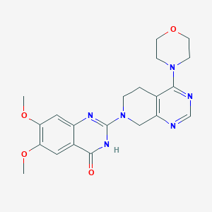 6,7-Dimethoxy-2-(4-morpholino-5,6-dihydropyrido[3,4-d]pyrimidin-7(8H)-yl)quinazolin-4(3H)-one