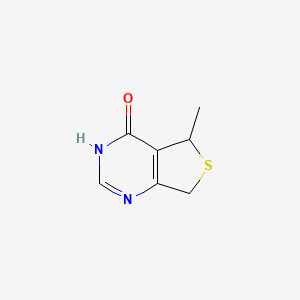 molecular formula C7H8N2OS B8783476 5-Methyl-5,7-dihydrothieno[3,4-D]pyrimidin-4(3H)-one 