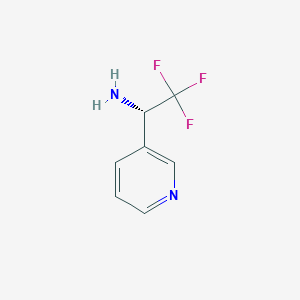 3-Pyridinemethanamine, alpha-(trifluoromethyl)-, (alphaS)-