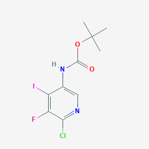 molecular formula C10H11ClFIN2O2 B8783489 tert-Butyl (6-chloro-5-fluoro-4-iodopyridin-3-yl)carbamate 