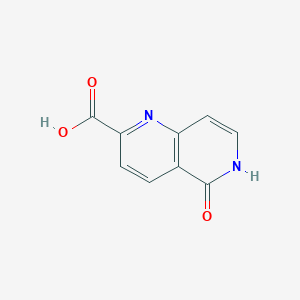 molecular formula C9H6N2O3 B8783499 5-Oxo-5,6-dihydro-1,6-naphthyridine-2-carboxylic acid 
