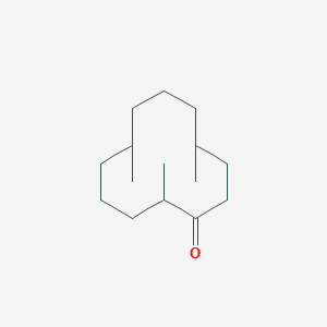 molecular formula C15H28O B087835 2,6,10-Trimethylcyclododecanone CAS No. 13786-80-6